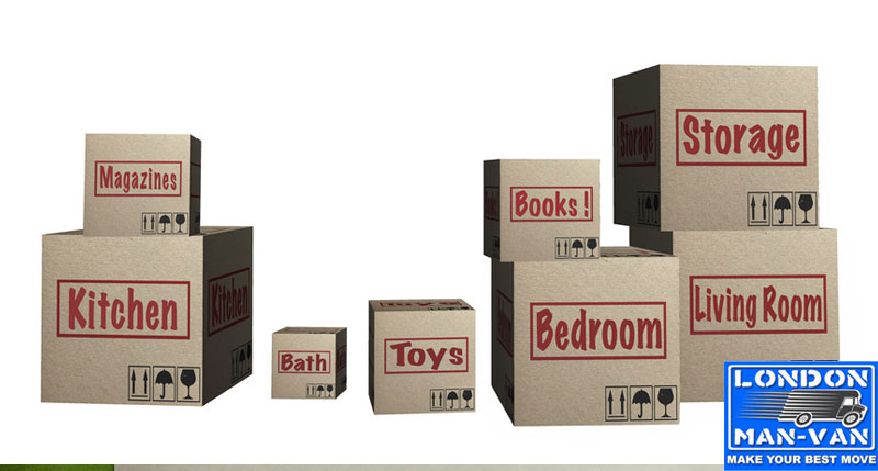SORT HOUSEHOLD ITEMS AND GET MOVING BOXES
