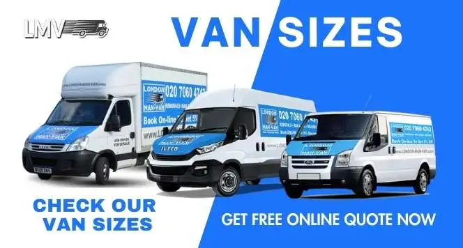About the Van sizes we offer in London