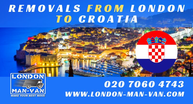 Regular removals from London to Croatia
