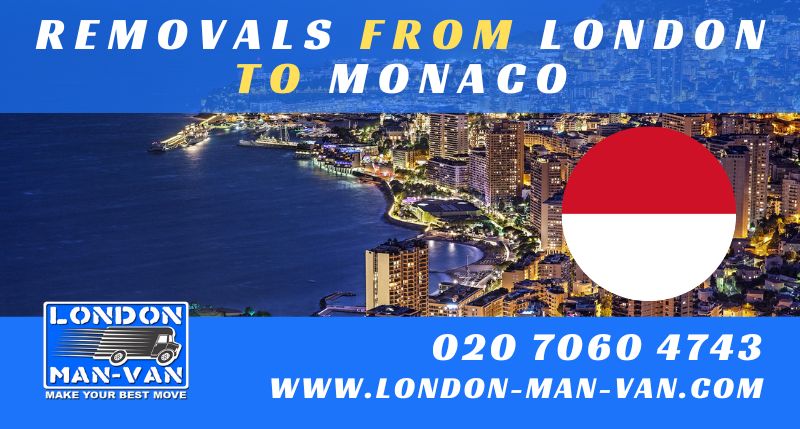 Regular removals from London to Monaco