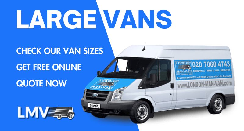 Large Removals Van with Man Liverpool Street - Book Now