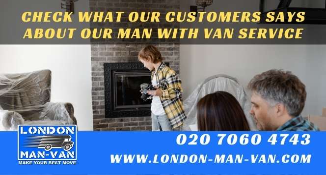 The two-man team from London Man Van arrived on time and were polite