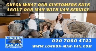 Really pleased London Man Van, very helpful and worked very hard