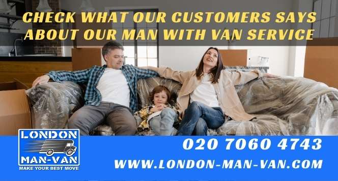 review on man with a van from Monument EC3R to Bounds Green N11