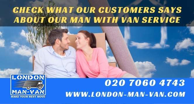 Very helpful driver from London Man Van