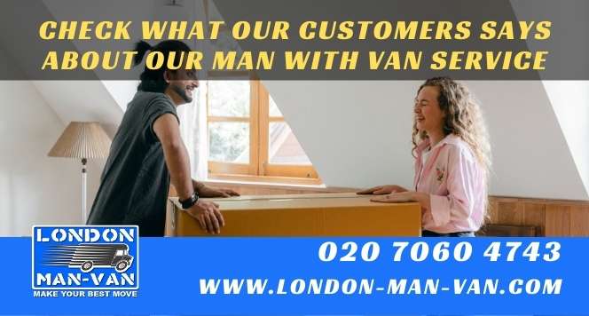 review on man with a van from Canary Wharf E14 to Bromley-by-Bow E3