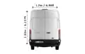 Extra Large Van and Man in London - Back View Dimension Thumbnail