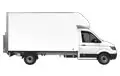 Luton Van and Man in London - Side View Thumbnail